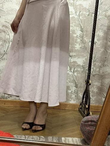 adidas smith: Юбка, Модель юбки: Полусолнце, Миди, Высокая талия — 4