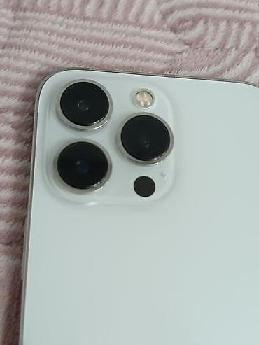 iphone 70: IPhone 13 Pro, Б/у, 128 ГБ, White Titanium, Защитное стекло, Чехол, 88 % — 3