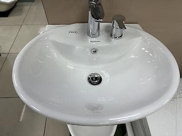 third edition solution: Раковина для ванной, Особенности: Глянцевое, Овальная форма, Материал: Керамика — 3