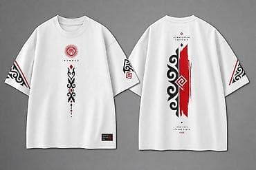 джинсы 28: Мужская футболка, Все размеры, Стандарт, Новый, цвет - Белый, Платная доставка — 1