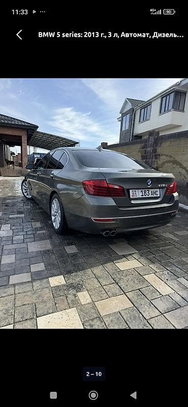 отделка салона авто: BMW 5 series: 2013 г., 3 л, Автомат, Дизель, Седан — 6