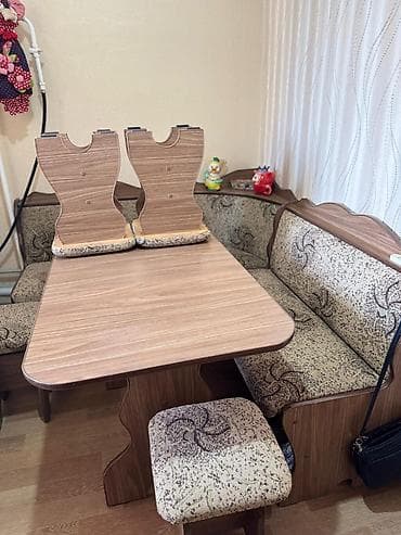 Шкафы: Кухонный мягкий уголок, ЛДСП, цвет - Бежевый — 2