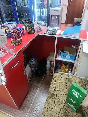 Торговая стойка/касса/прилавок для магазина - Комплект из двух