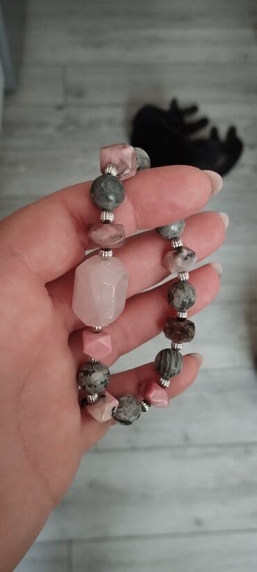 свадебные наборы ручной: Авторские украшения из натуральных камней - Браслеты из дымчатого — 5