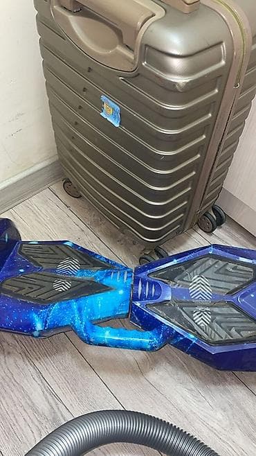 led lights: Гироскутер с космическим принтом (сине‑фиолетовая расцветка — 2