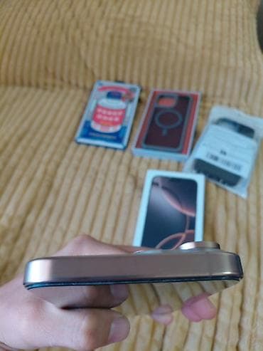 appl 11: IPhone 16 Pro Max, Б/у, 256 ГБ, Desert Titanium, Защитное стекло, Чехол, Коробка, 91 % — 7