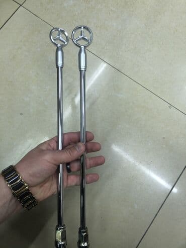 дополнительное освещение на авто: Флагшток Реплика (габаритная антенна) Мерседес Мерс Mercedes Benz — 5