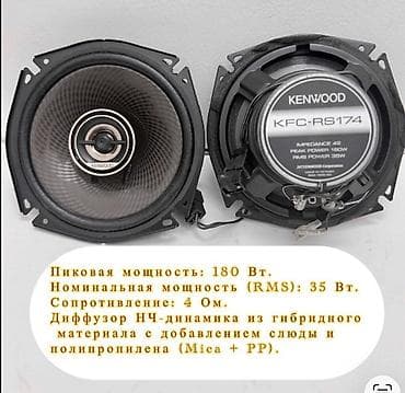 колонки kenwood: Автомобильные динамики (несколько моделей на выбор), каждый комплект — — 2