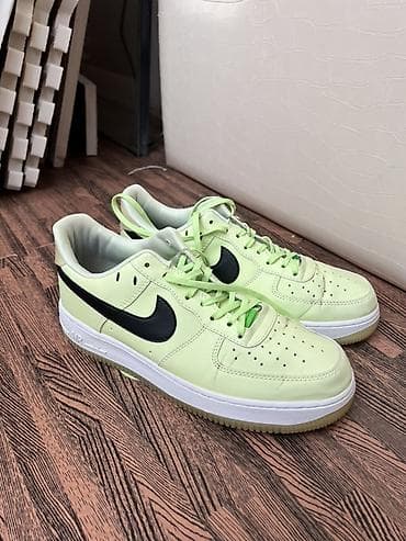 nike: Мужские кроссовки, 42, 42.5, Nike, Б/у, цвет - Зеленый, Самовывоз — 1