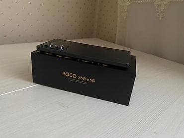 Apple iPhone: Poco X5 Pro 5G, Б/у, 256 ГБ, цвет - Черный, 1 SIM, 2 SIM, eSIM — 1