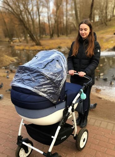 купить прогулочную коляску недорого: Коляска, Б/у — 1