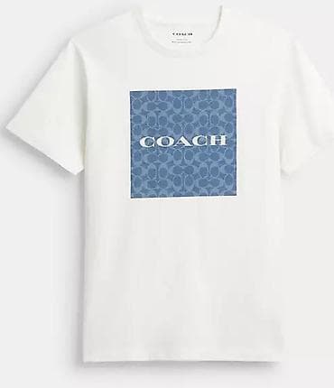 одежда охраны: Мужская футболка, M, Coach, Новый, цвет - Белый, Самовывоз, Платная доставка — 2