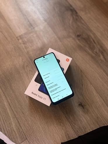 redmi 11a: Redmi, Redmi Note 11, Б/у, 128 ГБ, цвет - Голубой, 2 SIM — 4