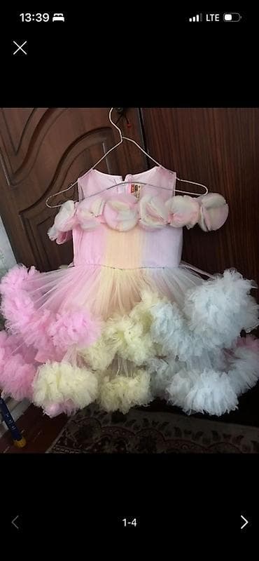 Жаш кыздардын көйнөктөрү: Балдар көйнөгү, түсү - Кызгылт, Колдонулган — 1