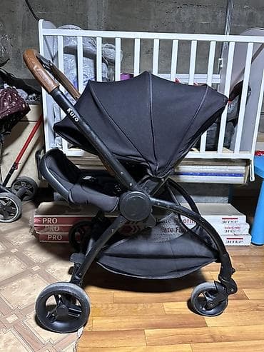 Балдар дүйнөсү: Срочно продаю прогулочная коляску Kuro, цвет черный. Основные — 4