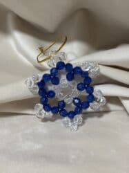 штора гирлянда на окно: Елочная подвеска «Шар » из бусин. - Форма: объёмный шар . - — 5