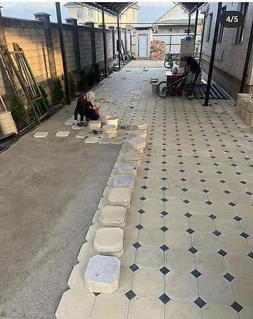 Терезелер жана комплектөөчүлөр: Тротуарная плитка с декоративным узором - Форматы: восьмиугольные — 9