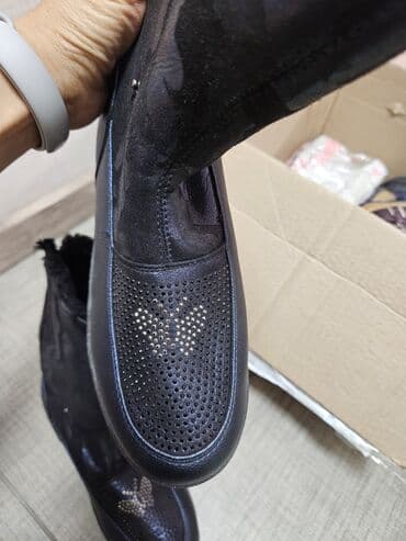 сапоги зимние женские натуральная кожа натуральный мех распродажа: Зимние женские сапоги - Удобная посадка, сзади - застёжка. - — 3