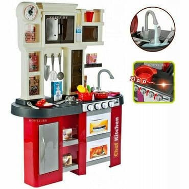 Игрушки: Детская большая кухня с водой, пусудой. очень хорошего качества — 2