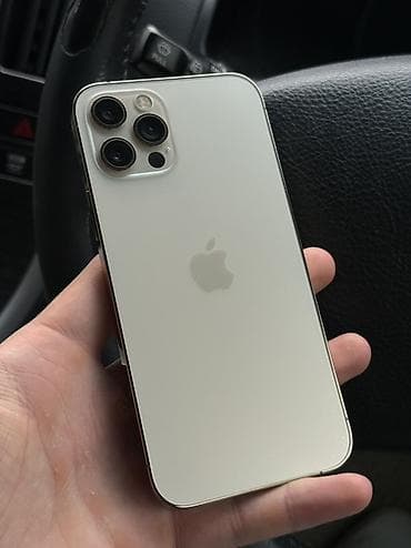 IPhone 12 Pro, Б/у, 256 ГБ, Золотой, Защитное стекло, 78 %