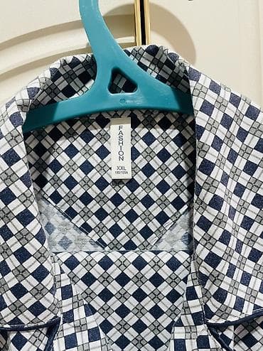 мужской длинный кардиган: Пижамная рубашка со штанами, размер XXL (180/100A). - Классический — 2