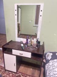 шкаф офисный стол: Спальный гарнитур, Б/у, Шкаф, Другая страна производитель, МДФ, Самовывоз, цвет - Белый — 13