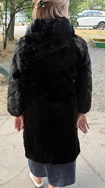 Личные вещи: Шуба, Норка, По колено, M — 2