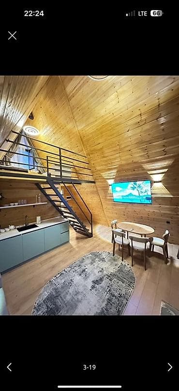 modern: A-frame домики и таунхаусы из клеёного/профилированного бруса под — 6