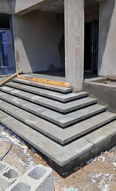 винтил: Бетонная лестница Для дома, Форма лестницы: Винтовая — 2