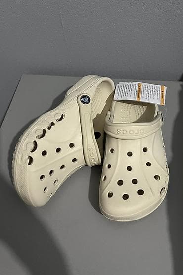Сабо: Сабо, 37.5, Crocs, Новый, цвет - Бежевый — 1