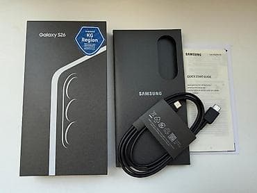 Samsung Galaxy S26, Б/у, 256 ГБ, цвет - Черный, 2 SIM, eSIM — 5