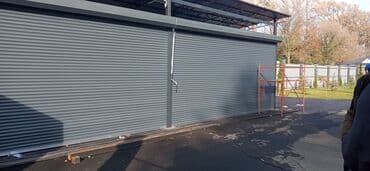 ворота для гаража цена: Ролл дверь, Жалюзи дверь, Алюминий, Бесплатная доставка, Бесплатная установка — 11