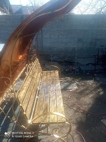 ветро: Скамейка Металл, Со спинкой, С крышей — 7