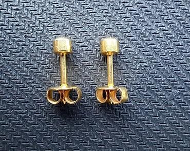 Серьги позолоченные