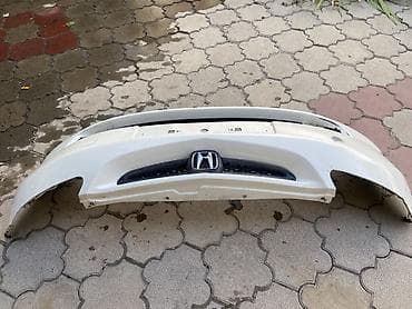 transporter multivan: Передний бампер Honda (оригинал), белый - Подходит для Honda Fit/Jazz — 3