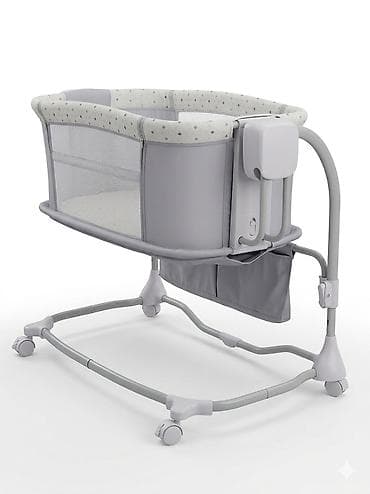 Шкафтар: Люлька, Бешик, Металл, түсү - Боз — 2