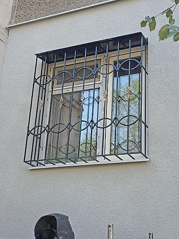 Үйдүн үстүндөгү чатыр: Изделия и услуги по металлоконструкциям: - Решётки на окна — 10