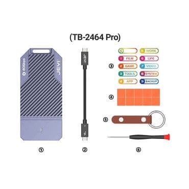 корпус для жесткого диска: Кейс для ssd с поддержкой USB4 и Thunderbolt 3, 4 Корпус JEYI — 1