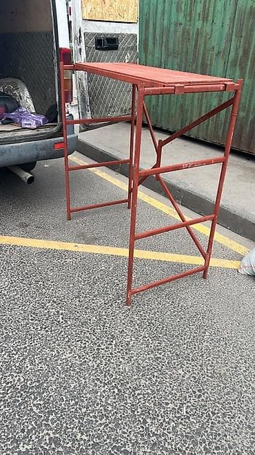 агрегат для стяжки: Строительные мини леса - Металлический настил не боится влаги — 5