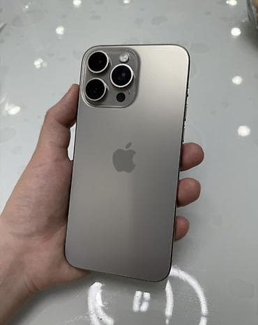 iphone hr: IPhone 15 Pro, Natural Titanium, 80 % — 1