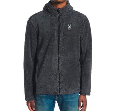 tech fleese: SPYDER. Куртка Shaggy на молнии во всю длину. Мохнатая текстура этой — 1