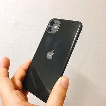 IPhone 11, Б/у, 128 ГБ, Black Titanium, Чехол, 73 %