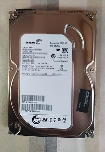 Накопитель для ПК, Б/у, HDD, 512 ГБ, Для ПК