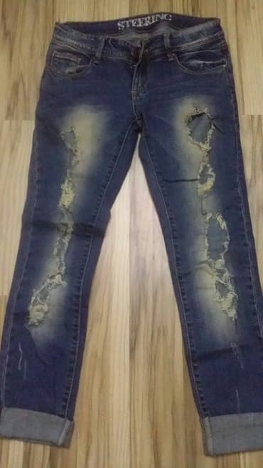 джинсы на девочку: Джинсы, Мом, S — 1