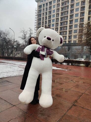 большой плюшевый мишка купить: 🧸Огромная мишка 1,8м 🔥🔥🔥 🧸60 см 1000 сом (Бесплатная доставка) 🧸80 — 8