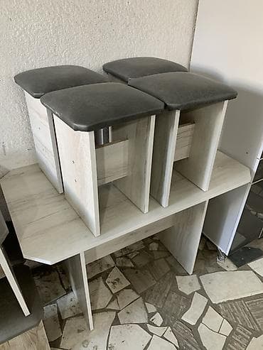 кровать двухъярусная с диваном: Спальный гарнитур, Новый, Двухъярусная кровать, МДФ, цвет - Белый — 8