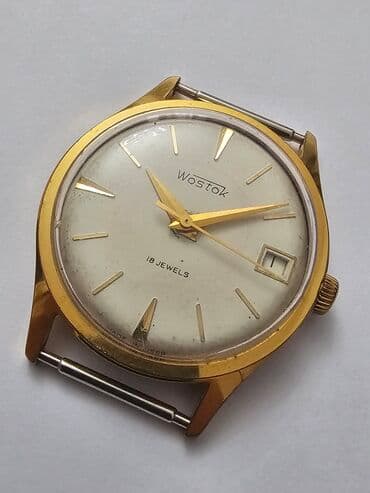 Наручные часы: Позолоченные советские механические мужские часы Восток/Vostok СССР в — 1