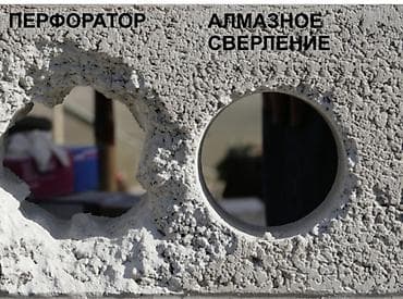 Ремонт окон и дверей: Алмазное бурение/сверление бетона, ж/б, кирпича - Аккуратные ровные — 1