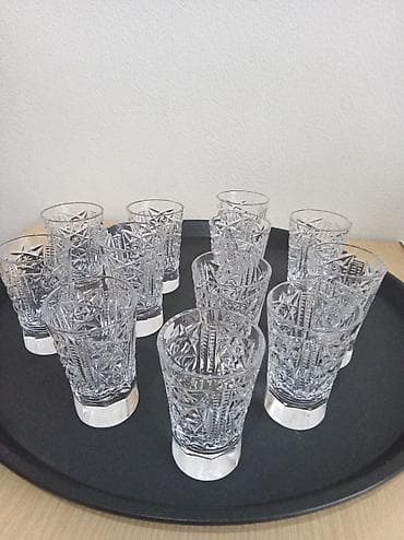 Идиш-аяк: Продаю стаканы разного вида. Шесть стаканов и кувшин ёмкостью 1,2 — 4