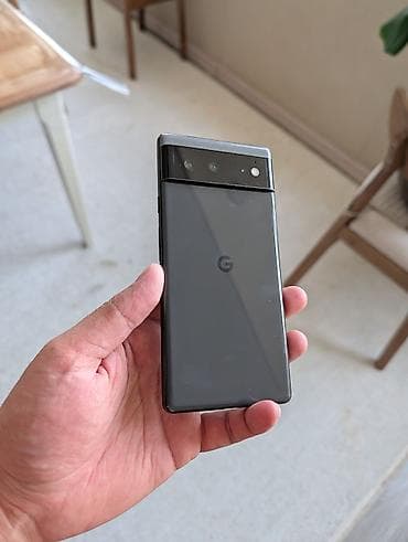 Google Pixel 6, Б/у, 128 ГБ, цвет - Серый, 1 SIM, eSIM